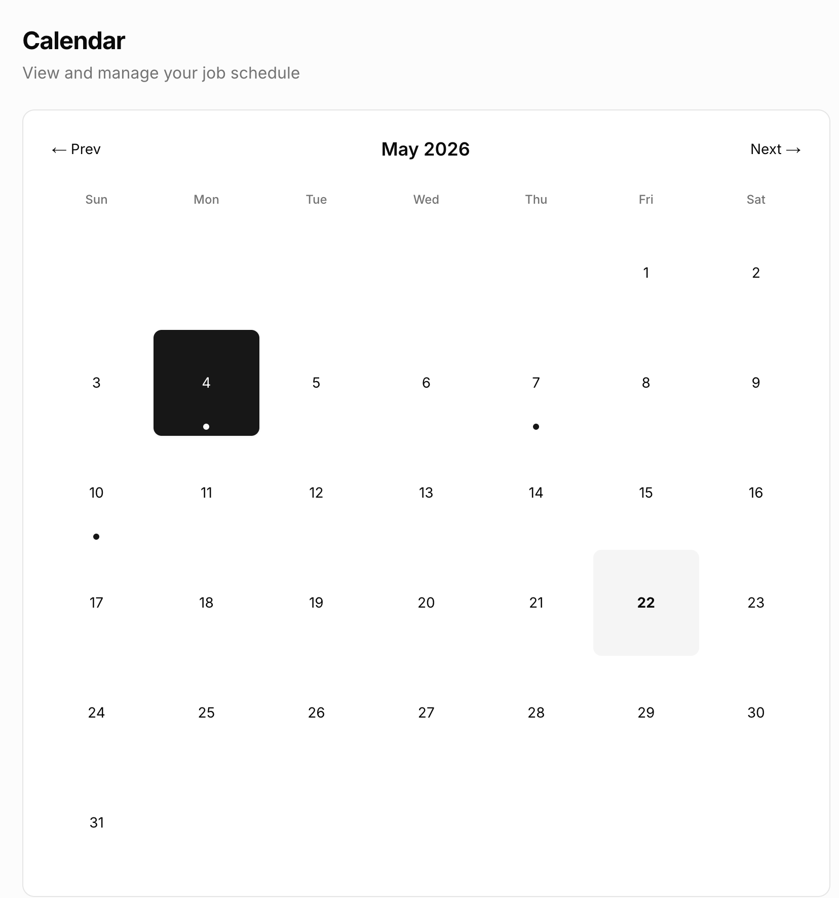 Dispatch Dashboard